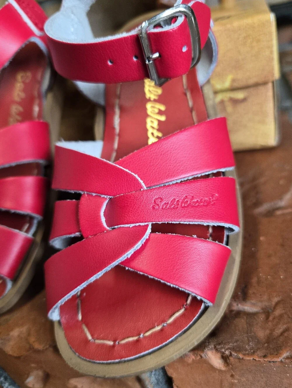 Red Salt Water Sandals by Hoy